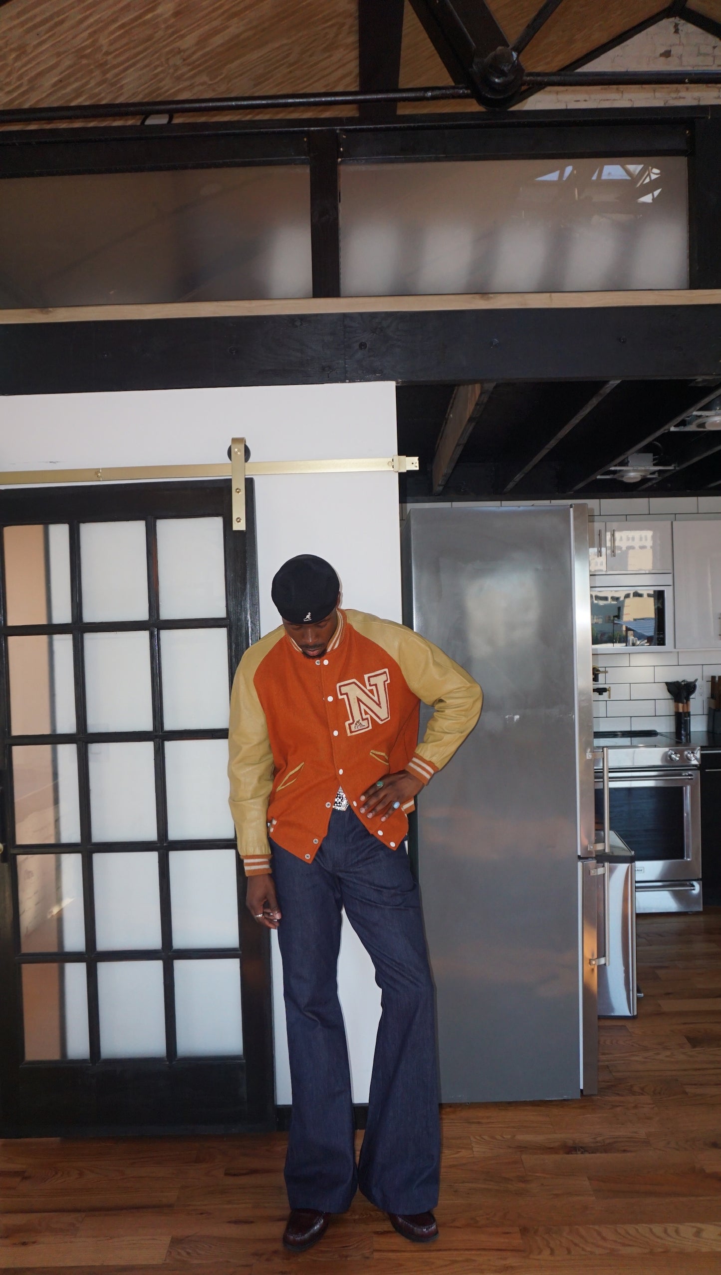 Men's Blue Denim Flare Pants – Classic 70s Style with a Streetwear Edge